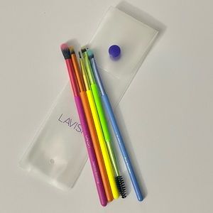 Lavish 5 Piece Neon Eye Brush Set